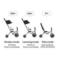 smarTrike WIND BLACK & GREY - Your everyday companion - Tricycle