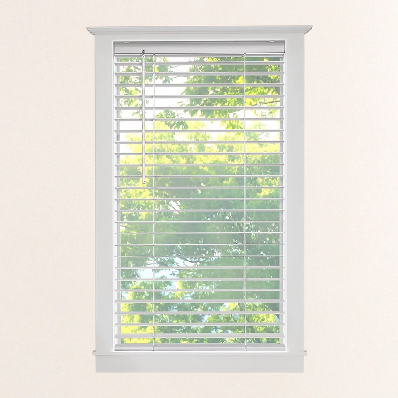 MAINSTAYS Store En Simili Bois 5 cm , Blanc, 71,1cm x 122cm