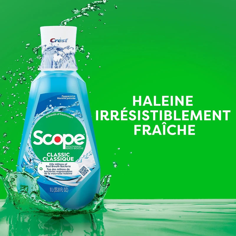 Crest Scope Classic Mouthwash, Peppermint