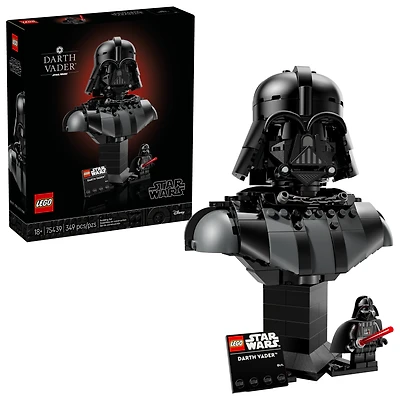 LEGO Star Wars Darth Vader Bust - Collectible Building Set for Adults, Ages 18+ - Star Wars Gift for Men & Women - With Darth Vader Minifigure - Bedroom or Shelf Decor - 75439