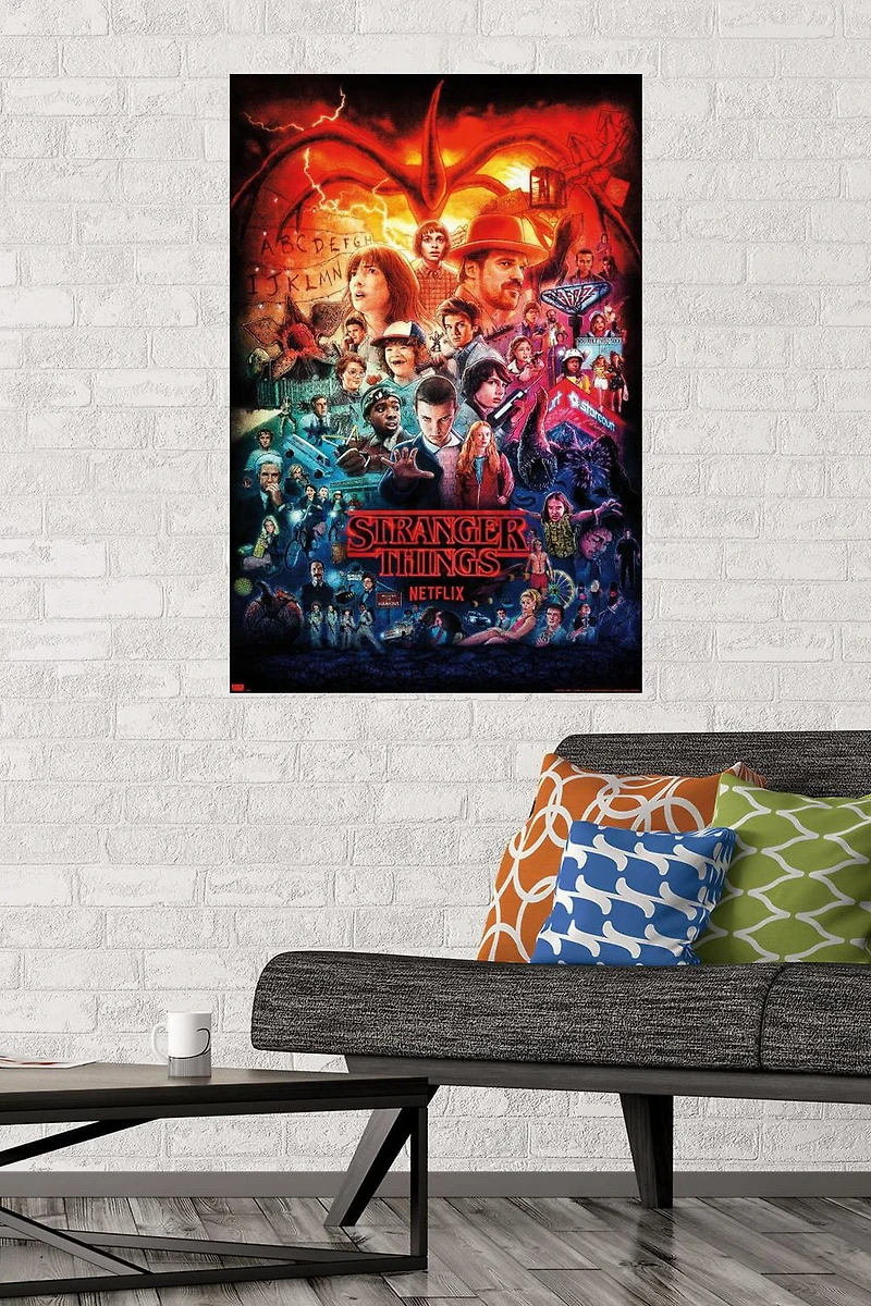 Netflix Stranger Things - Three Seasons One Sheet Wall Poster, 22.375" x 34"