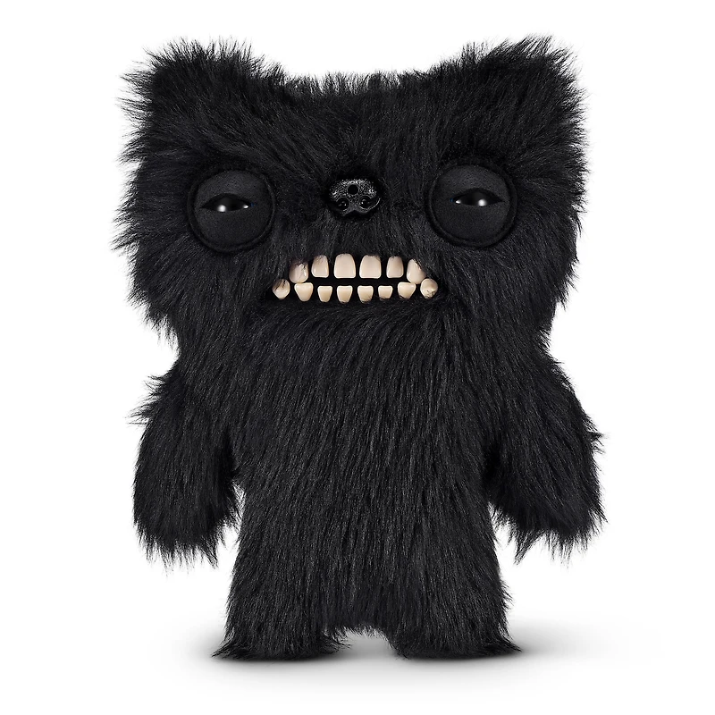 Fuggler Fart Face 9-inch Assortment Series 1 (Munch Munch – Black long) by ZURU, Funny Ugly Monster Plush Toy