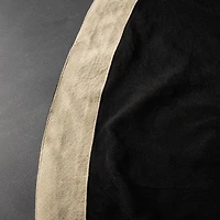 Thyme & Table Round Tablecloth 70", Black & Gold