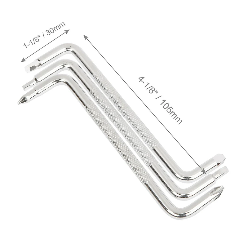 WorkPro Set tournevis Offset -3 pièces,Phillips, carré, hexagone