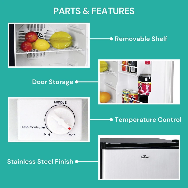 Koolatron 1.7 Cu.Ft Thermoelectric Heat Pipe Truck Fridge (48L)