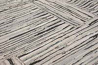 ECARPETGALLERY 5'9" x 7'9" Flat-weaves & Kilims Moldovia Patch Hand Made Area Rug for Living Room, Dining Room and Bedroom in Grey