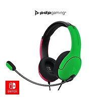 Casque PDP Gaming LVL40 Wired Stereo Gaming avec micro antibruit : Nintendo Switch - Rose & Vert