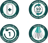 Thermomètre rectal et numérique 3 en 1 Wellworks™ Combo Rapid Alert | À partir de 0 mois
