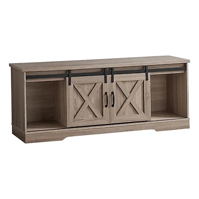 Monarch Specialties Tv Stand, 60 Inch, Console, Media Entertainment Center, Storage Cabinet, Living Room, Bedroom, Laminate, Brown, Transitional
