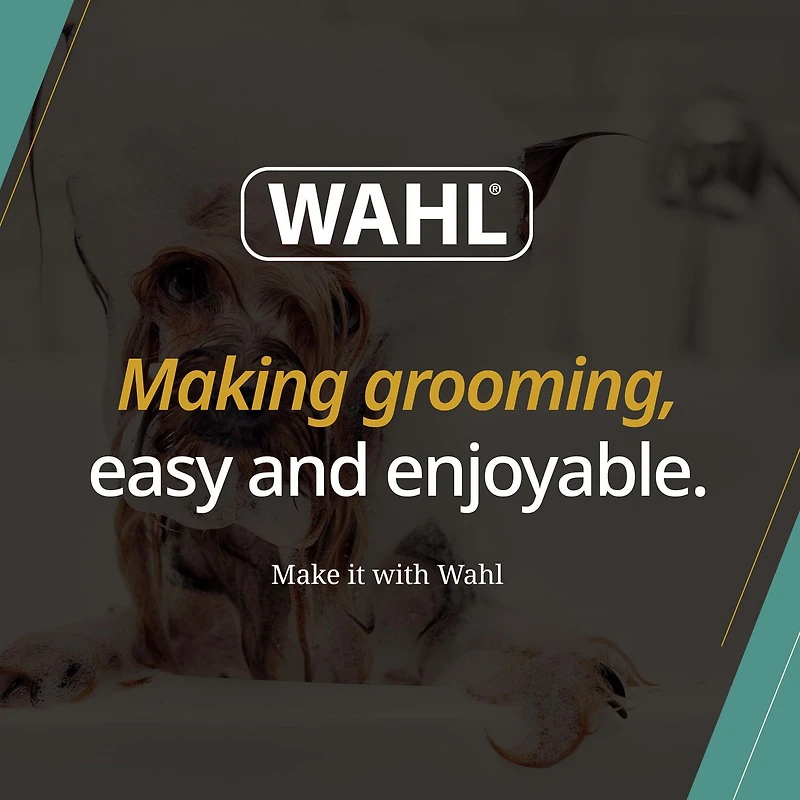 Wahl Probiotic Paw Cleaner - No-Rinse Foaming Solution with Brush, Aloe & Oatmeal for Clean, Moisturized Dog Paws - Model 58549