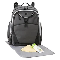 Jeep Adventurers Backpack Diaper Bag - Grey/Black, for Newborn +