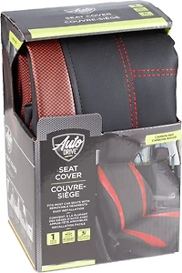 Auto Drive 1-Piece Red Carbon Front Seat Cover
