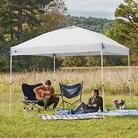 Ozark Trail 10ft x10ft Instant Pop Up Canopy Tent with Simple Push Setup – Straight Leg Pop-Up Tent for Tailgating, Camping & Events, white