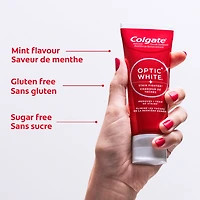 Colgate Optic White Stain Fighter Clean Mint Paste Teeth Whitening Toothpaste, 90 ml