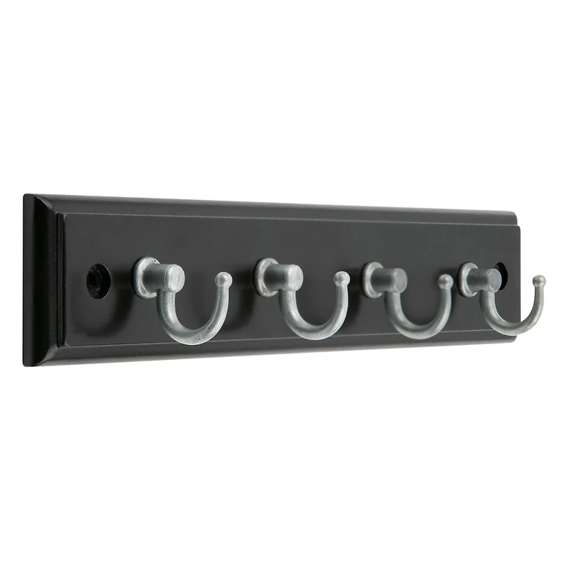 Era Classic Key and Hook Rail Black