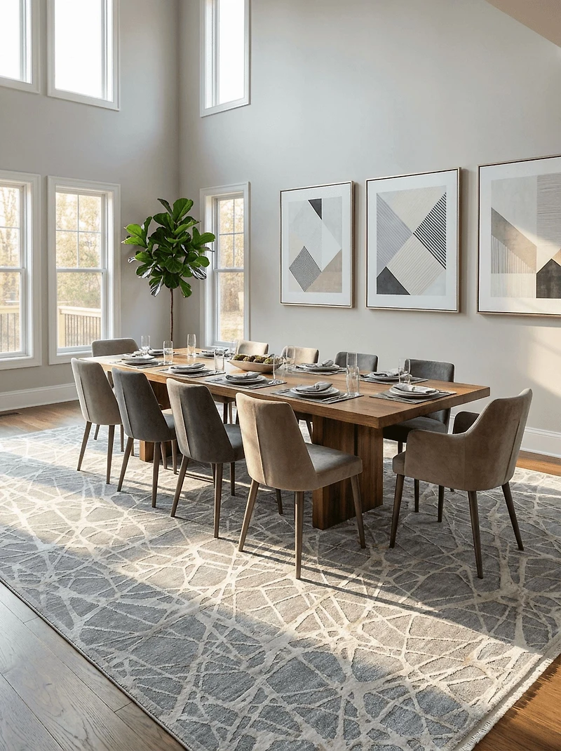Rug Branch Melo Collection Modern Abstract Scandinavian Indoor Area Rug