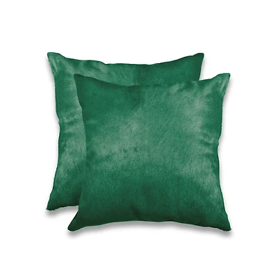 COUSSINS TORINO EN PEAU DE VACHE 18"X18" 2 PQT