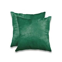 COUSSINS TORINO EN PEAU DE VACHE 18"X18" 2 PQT