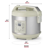 Starfrit Low-Carb Rice Cooker 14-Cup, Reduces Carbs Up To 30%, 7 Preset Functions, Steamer Basket, Non-Stick Pot, Easy Clean, Healthy Cooking, Rice Brown White Soup Steam Slow Cook