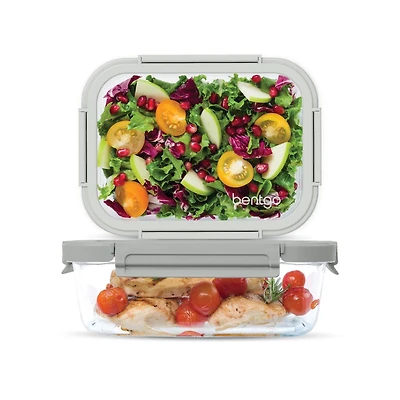 Bentgo Glass Leak-Proof Glass Food Storage Set - 2-Pack (4.4-Cup and -Cup Containers