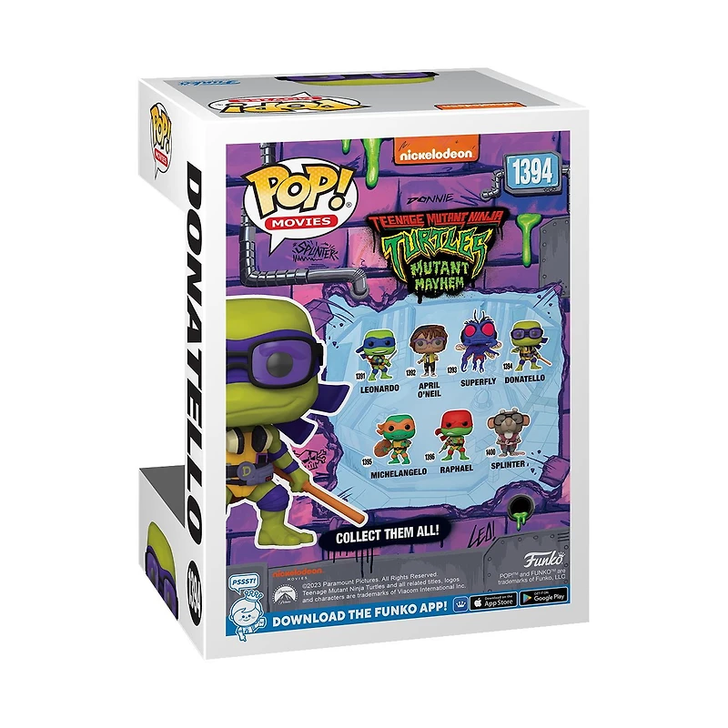 Funko POP Movies: Teenage Mutant Ninja Turtles: Mutant Mayhem - Donatello Vinyl Figure