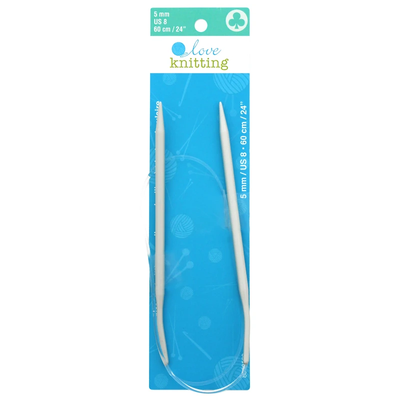 LOVE KNITTING Circular Knitting Needle 61 cm (24 in), 60 cm (23.6 in), 5 mm (0.2 in)