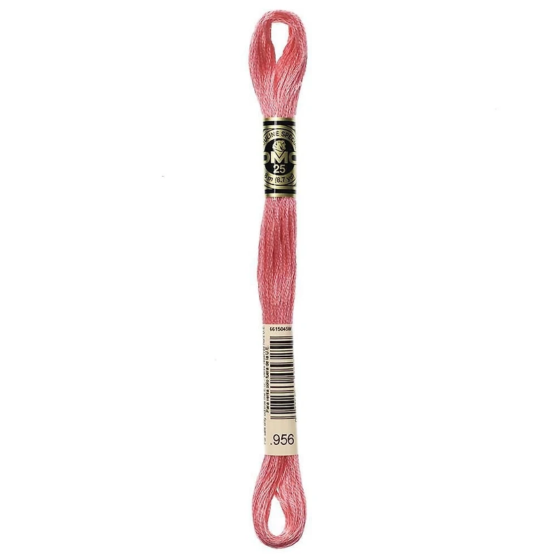 DMC Pink Cotton 6-Strand Embroidery Floss Skein, 8 m (8.7 yd)