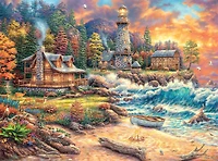 Buffalo Games - Chuck Pinson - Providence by the Sea - 1000 Piece Jigsaw Puzzle