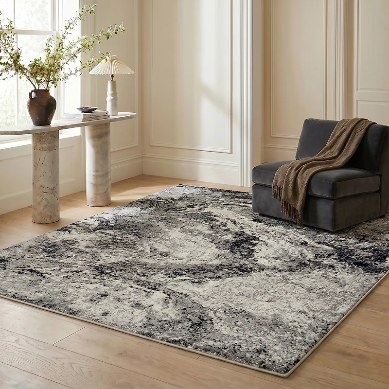 Rug Branch Sakarya Collection Contemporary Abstract Splash Indoor Runner Rug
