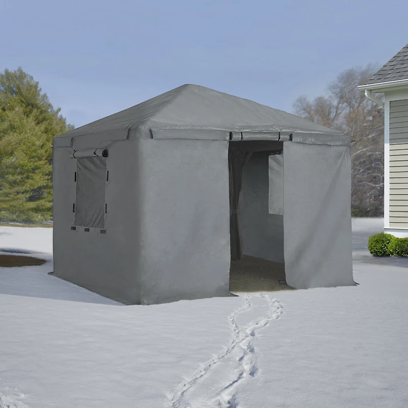 Sojag Winter Cover 8 x 8 x 9 ft Grey Winter Cover For Gazebos