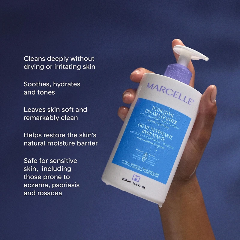Marcelle, Hydrating Cream Cleanser, 500mL