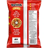 Tostitos, chips tortilla Saveur Nachos garnis.