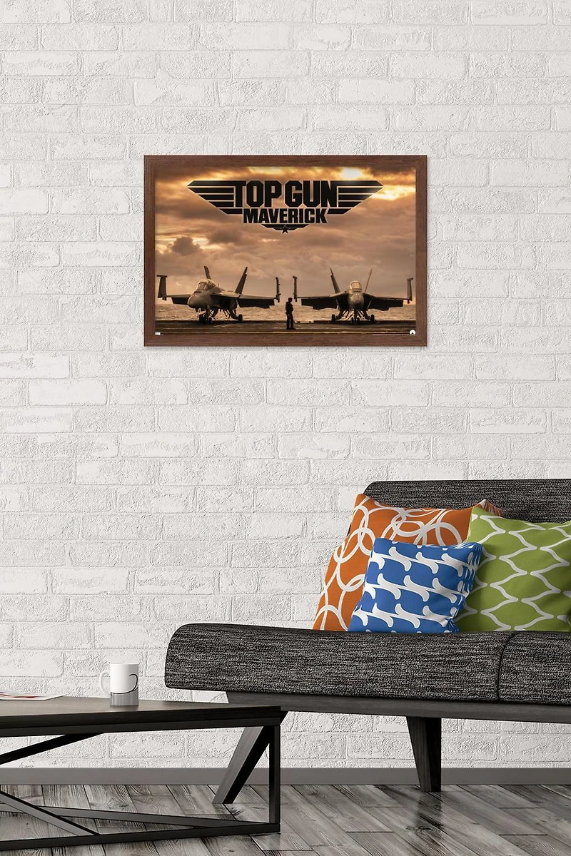 Top Gun: Maverick - Deck Wall Poster, 14.725" x 22.375" Framed