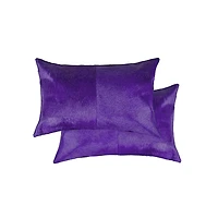 TORINO COWHIDE PILLOW 12"X20" 2-PACK
