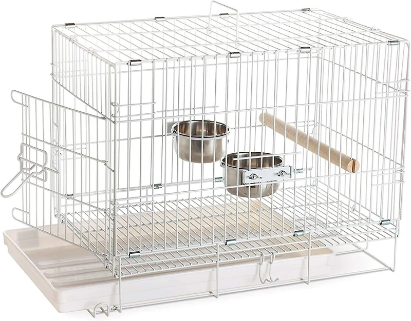 Cage à oiseaux de voyage Prevue Pet, blanc