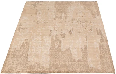 ECARPETGALLERY 5'6" x 7'11" Transitional Galleria Hand Loomed Area Rug for Living Room, Dining Room and Bedroom in Brown