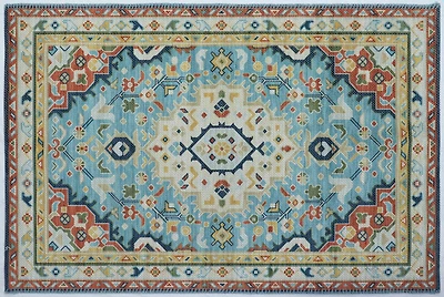 Tapis Home Decor Inc. à médaillon vintage multicolore – 76 cm x 10,5 cm, doux et résistant