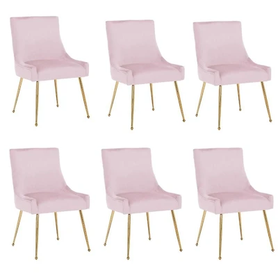 CHAISE HEYE II en rose LOT DE 6