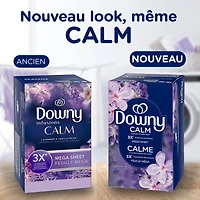 Downy CALM, Mega Dryer Sheets, Laundry Fabric Softener, Lavender and Vanilla Bean 120CT