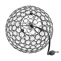 Elegant Designs Elipse 10 Inch Crystal Ball Sequin Table Lamp