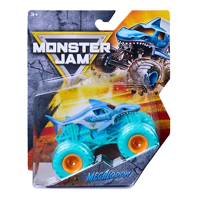 Monster Jam, Official Megalodon Monster Truck, Die-Cast Vehicle, 1:64 Scale, Kids Toys for Boys Ages 3 and up