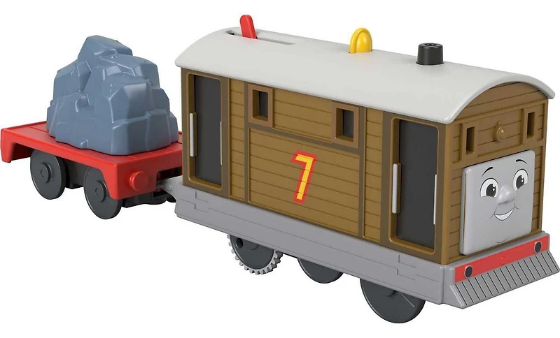 Thomas et ses amis Train jouet motorisé Locomotive Toby, wagon