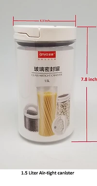 Anya Contenant de verre hermétique 1,5 L
