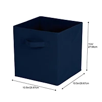 Mainstays Storage Cube Basket Box, Foldable, Home Organization, Main Materials Are Non Worn Fabric and Paper Card, Perfect for Nursery, Playroom Etc.