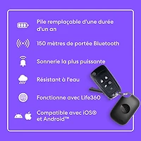 Life360 Tile Pro (2024) Bluetooth Tracker, both iOS and Android Compatible. 2-Pack