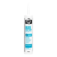 Calfeutrant à base de latex acrylique avec silicone DAP Alex Fast Dry, 300mlm Blanc