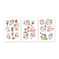 StickerYou Feuilles d'autocollants décoratifs à transfert licorne et desserts pour bricolage