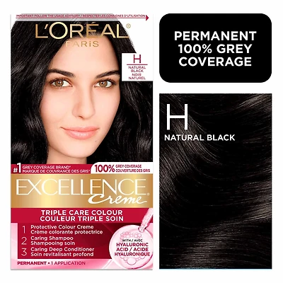 L'Oréal Paris Excellence Crème Coloration Cheveux, Coloration Permanente à l'Acide Hyaluronique