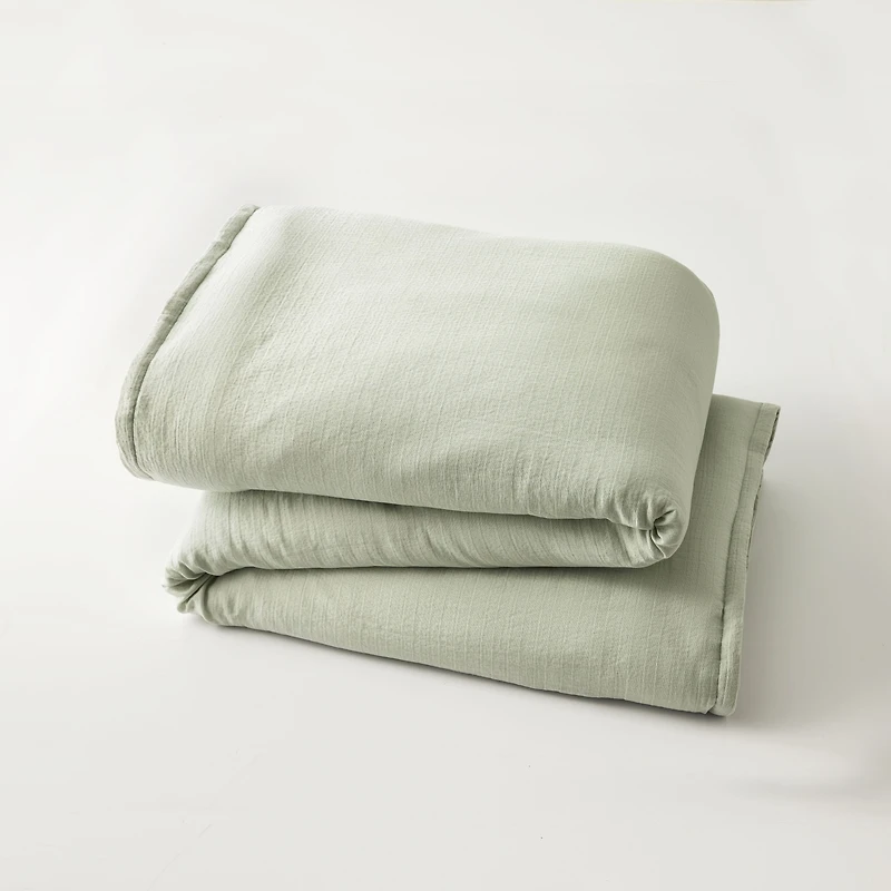 Better Homes & Gardens 3-Piece Soft Sea Crinkled Gauze Duvet Set, Adult Double/Queen