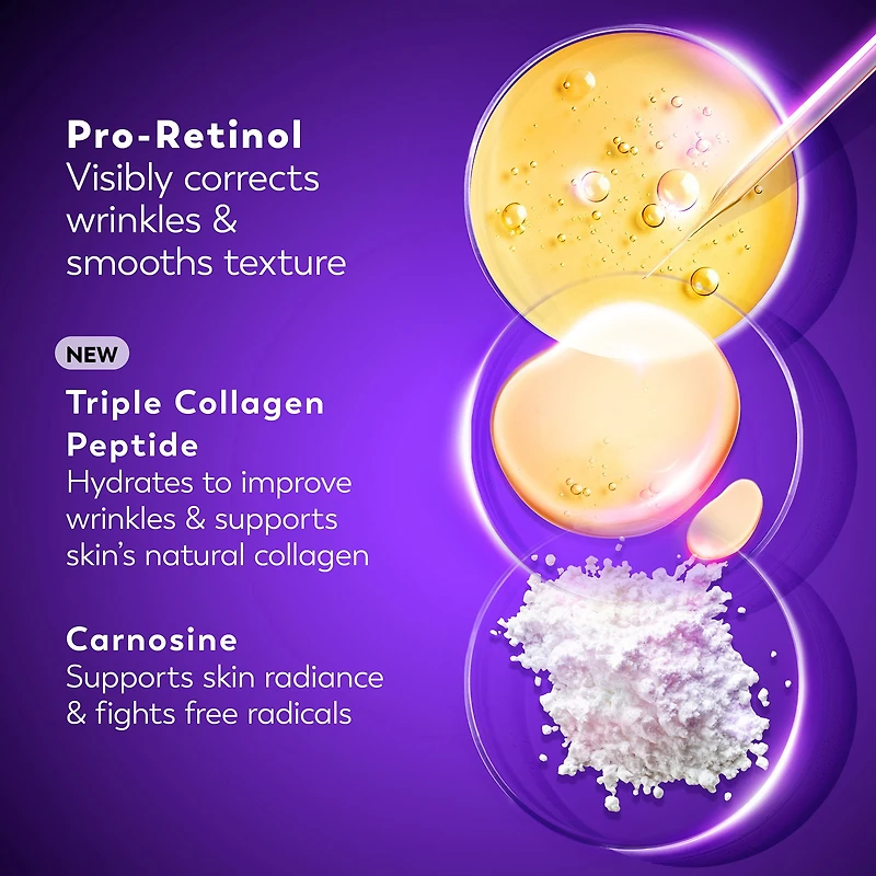 Olay Retinol 24 Face Cream, Anti-Aging Night Moisturizer, Fragrance-Free, Non Greasy - Anti-Wrinkle, Smooth Fine Lines, Tightening, Hydrating Skin Care - Peptides, Glycerin, 50 mL